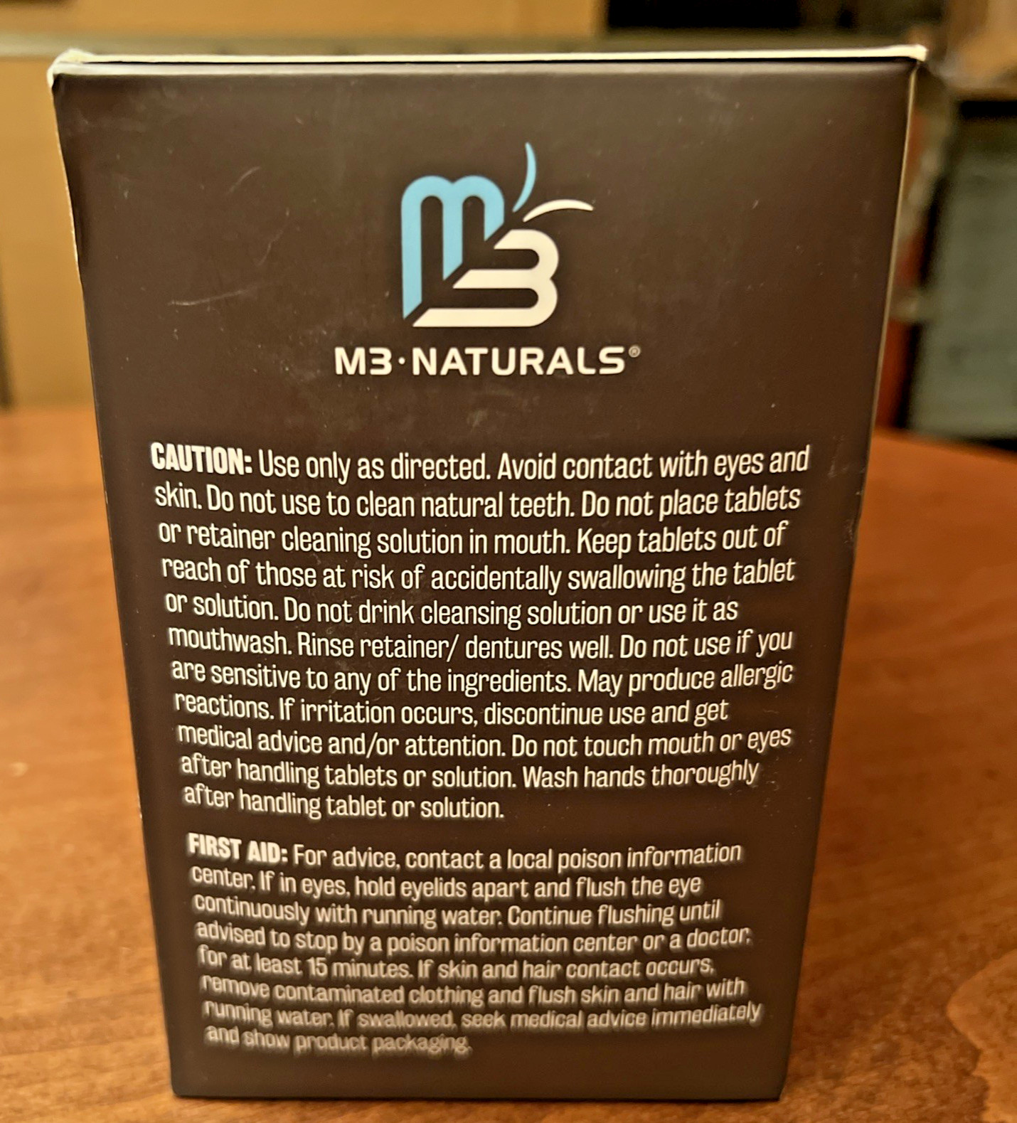 M3 Naturals RETAINER CLEANER - Extra Strength - 240 Tablets - Exp. 03/2026