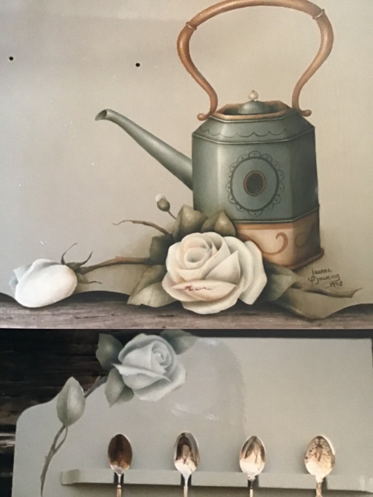Spoon Rest And Roses Paint Pattern Pack