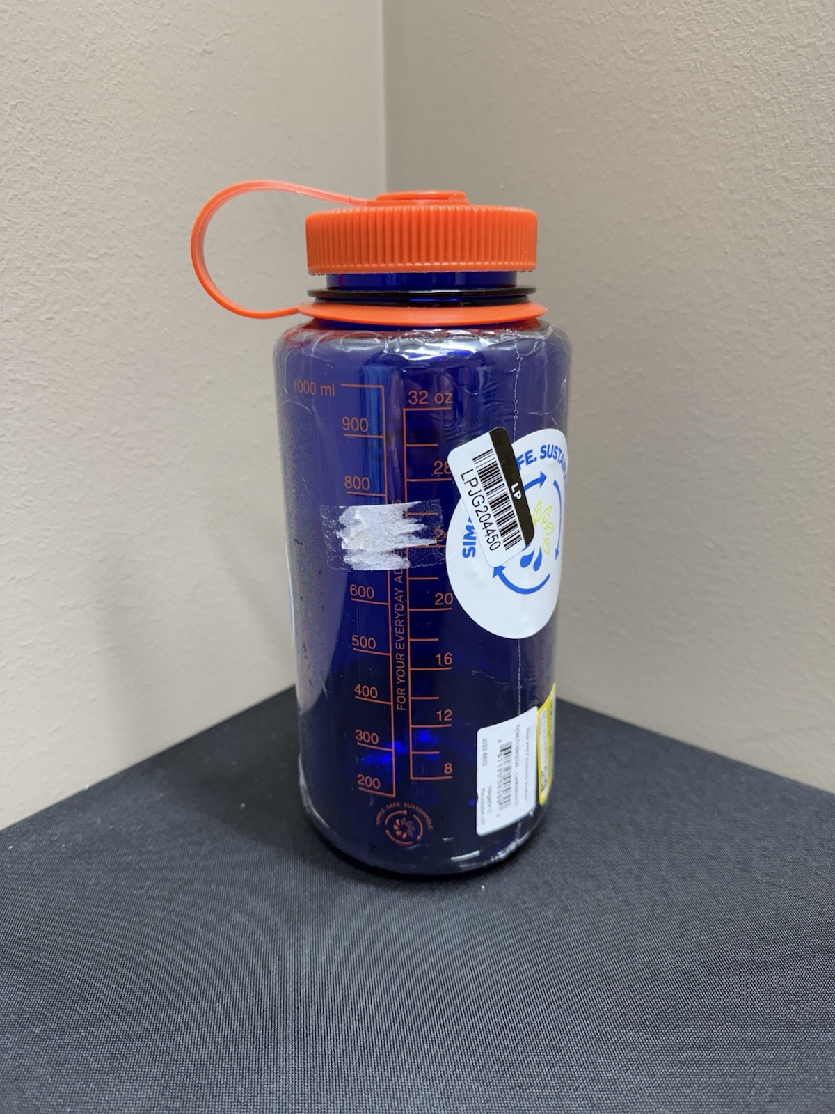 New Nalgene 32 Oz Periwinkle Water Bottle Leak Proof Bpa Free Wide Mouth Lid