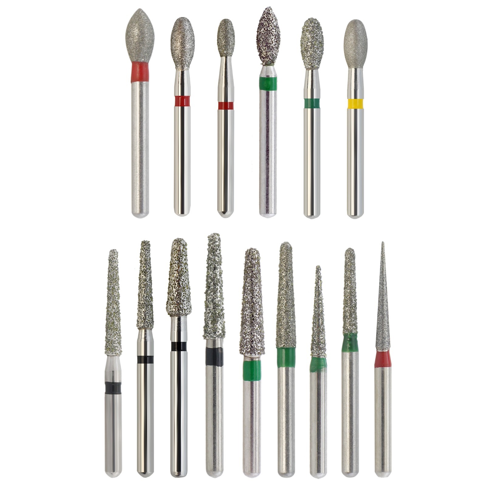 Dental Diamond Burs Football Round End Taper Coarse Fine FG High Speed 856 850