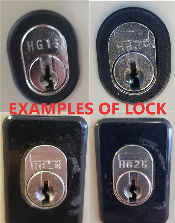 Hon Filing Cabinet Replacement Key Cut Key Code HG01 - HG150