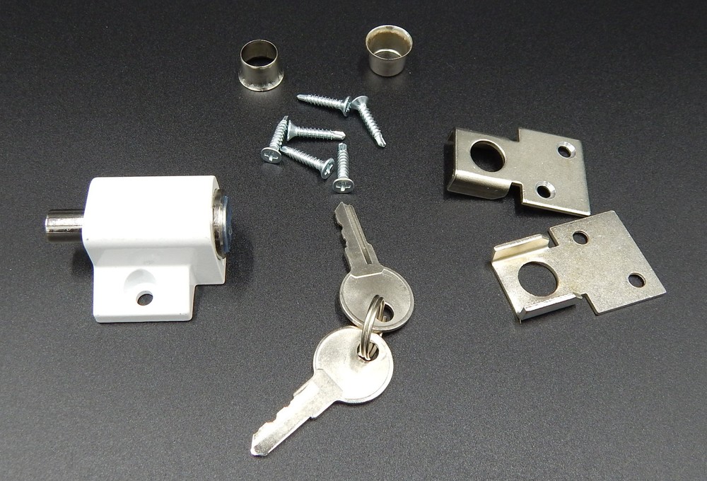 Keyed Double Hung Sash Window Lock - Keyed Alike - White