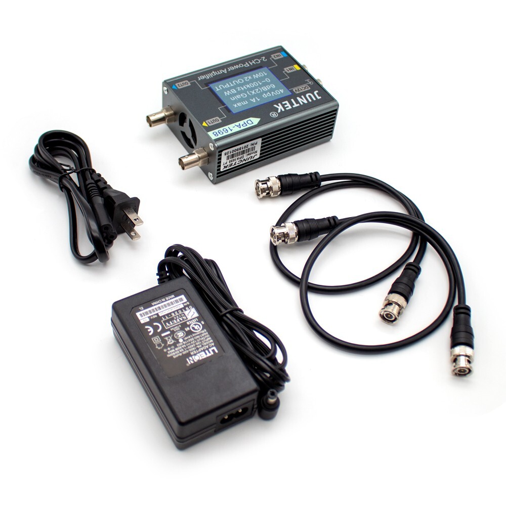 Dual Channel DDS Signal Source Function Signal Generator Power Amplifier 0-40V