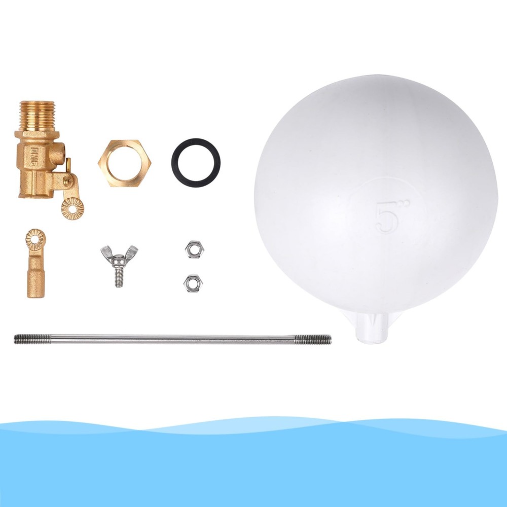 Brass Float Valve 1/2 inchPlastic Water Float Valve with Long Adjustable Arm ...