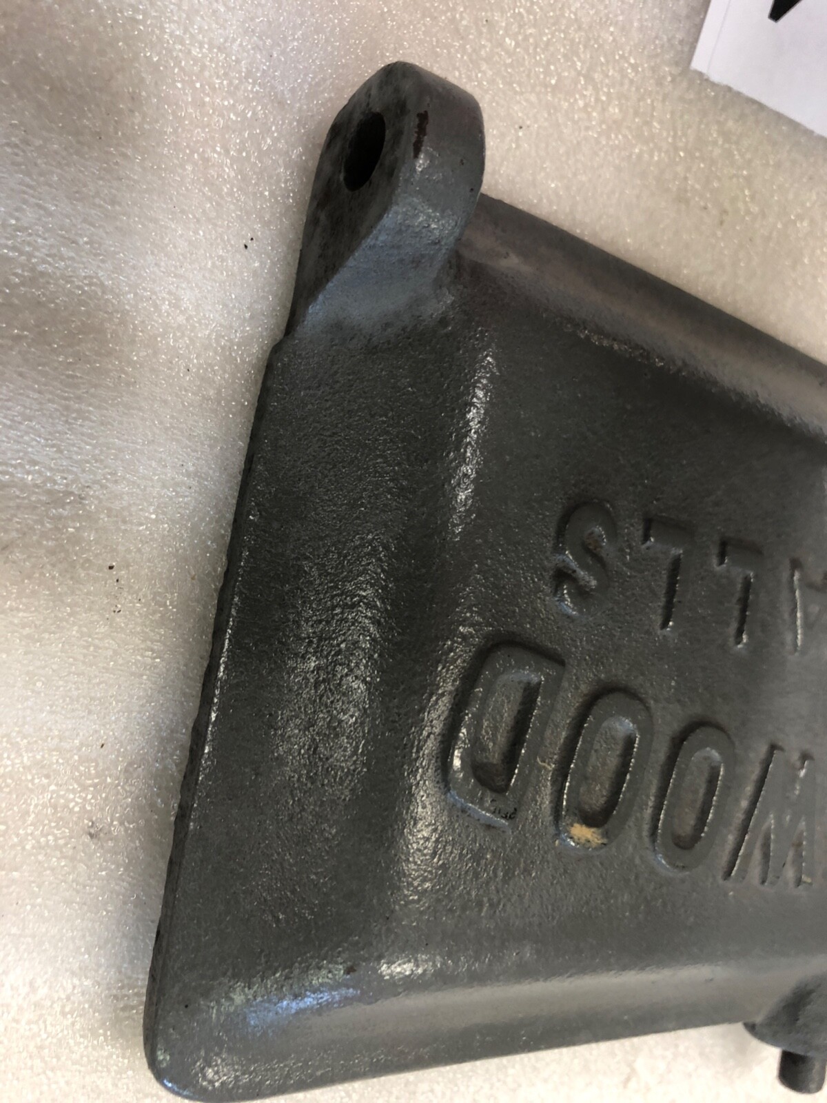 Frost & Wood Smith’s Falls Canada Cast Iron Drawn Mower Toolbox Lid No. 1241