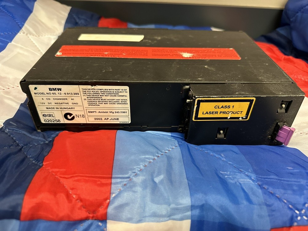 BMW E39 E46 E53 E85 E86 CD MULTICHANGER 6 DISC CHANGER & CARTRIDGE 6913389