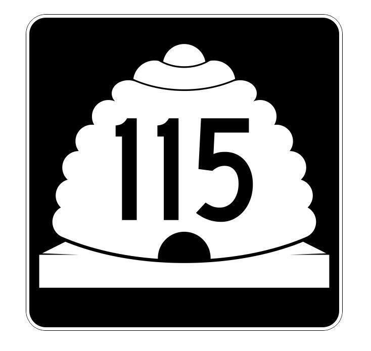 Utah State Highway 115 Sticker Decal