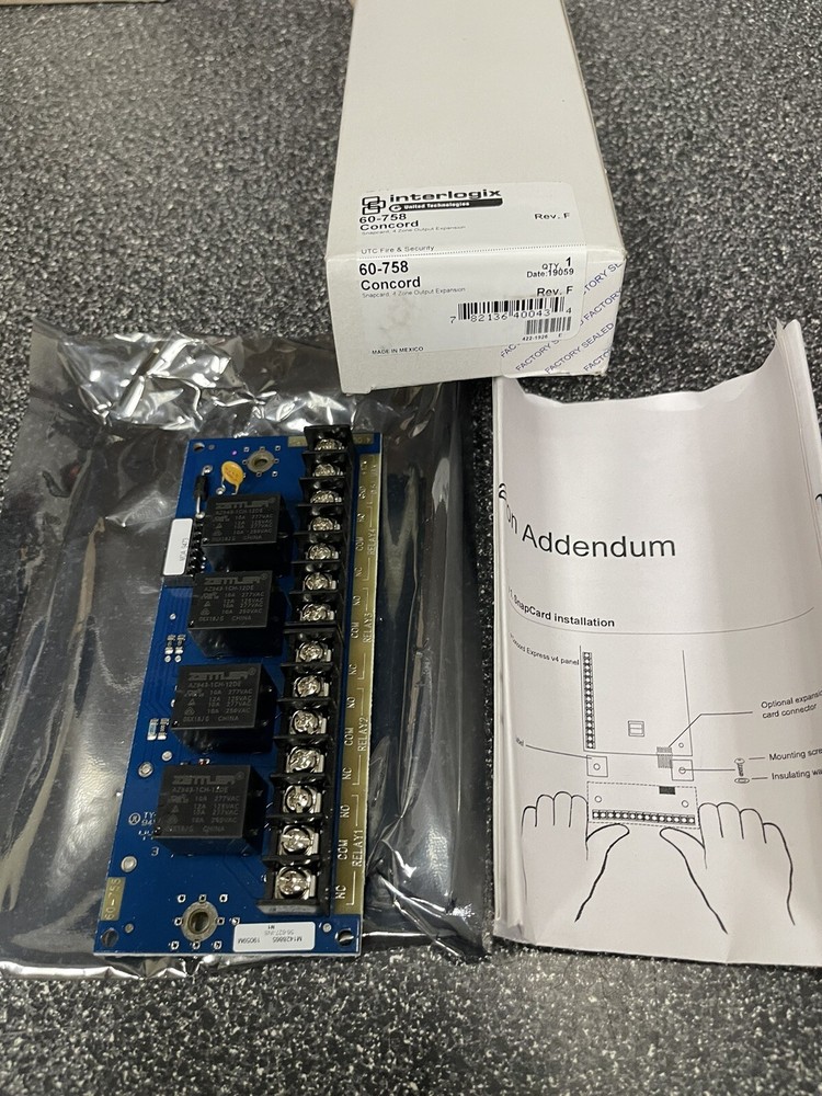 Interlogix 60-758 SNACARD 4 ZONE OUTPUT
