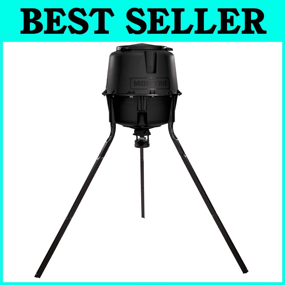 30-Gallon Deer Feeder Tripod - Quick-Lock Hopper System