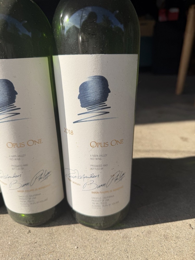 Empty Opus One Bottle 2018