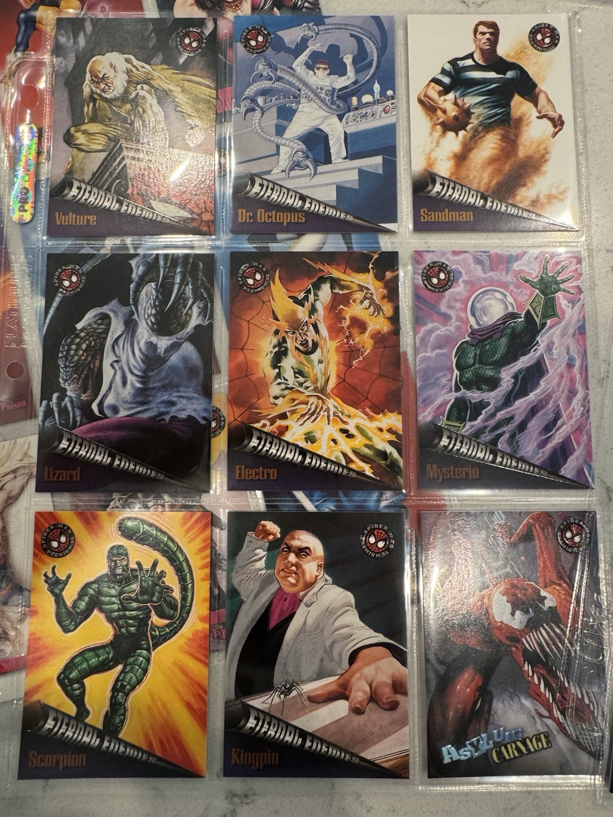 1996 Skybox Marvel Spider-Man Premium - Complete 100 Card Set