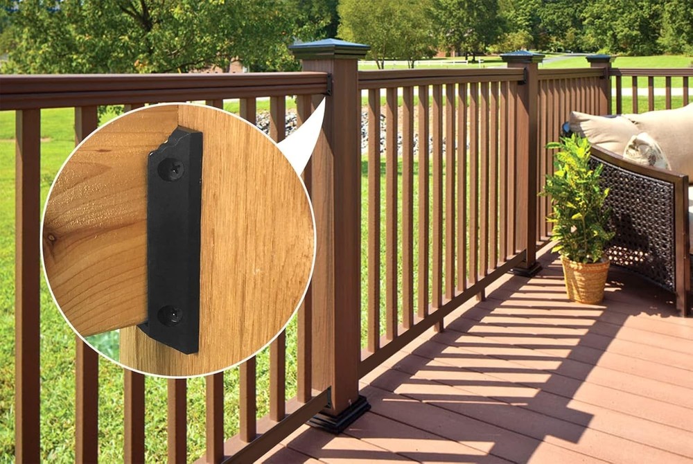 Versatile 40-Count Nylon Deck Railing Connectors with Screws for Home Projects