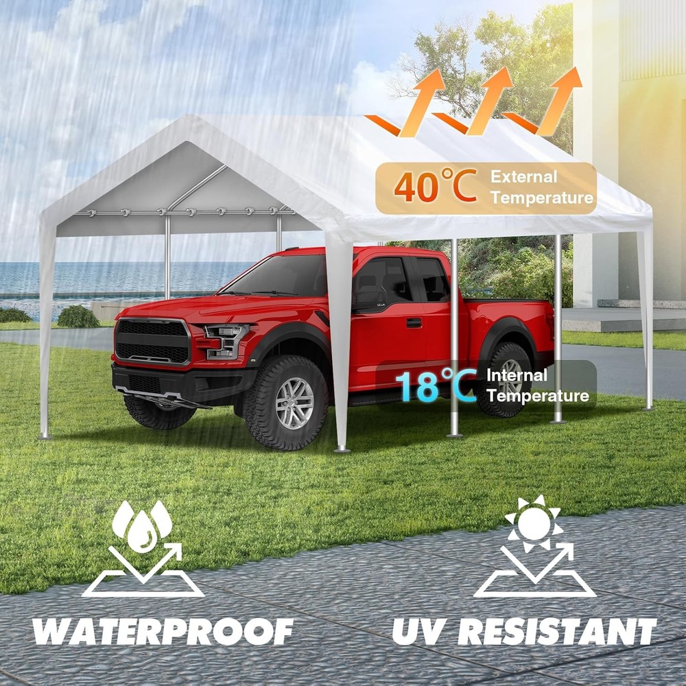 Carport Canopy Replacement 10x20 White