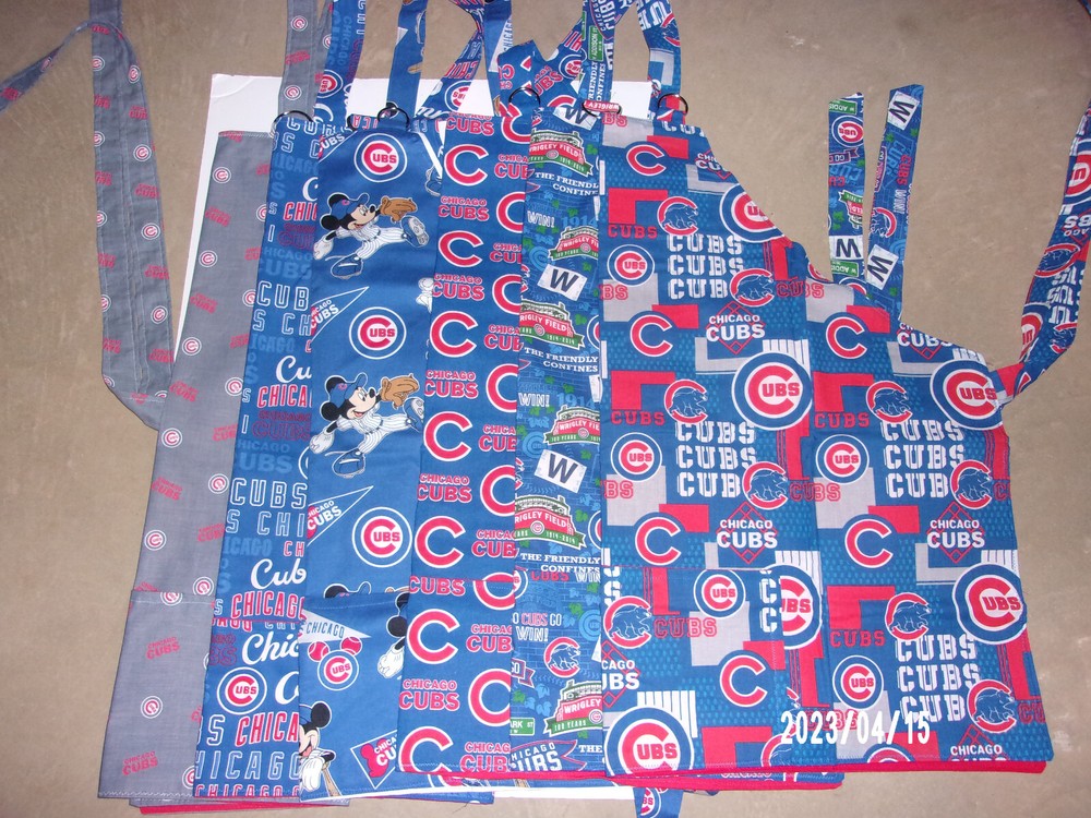 BARBEQUE APRON CHICAGO CUBS ASSORTED PATTERNS