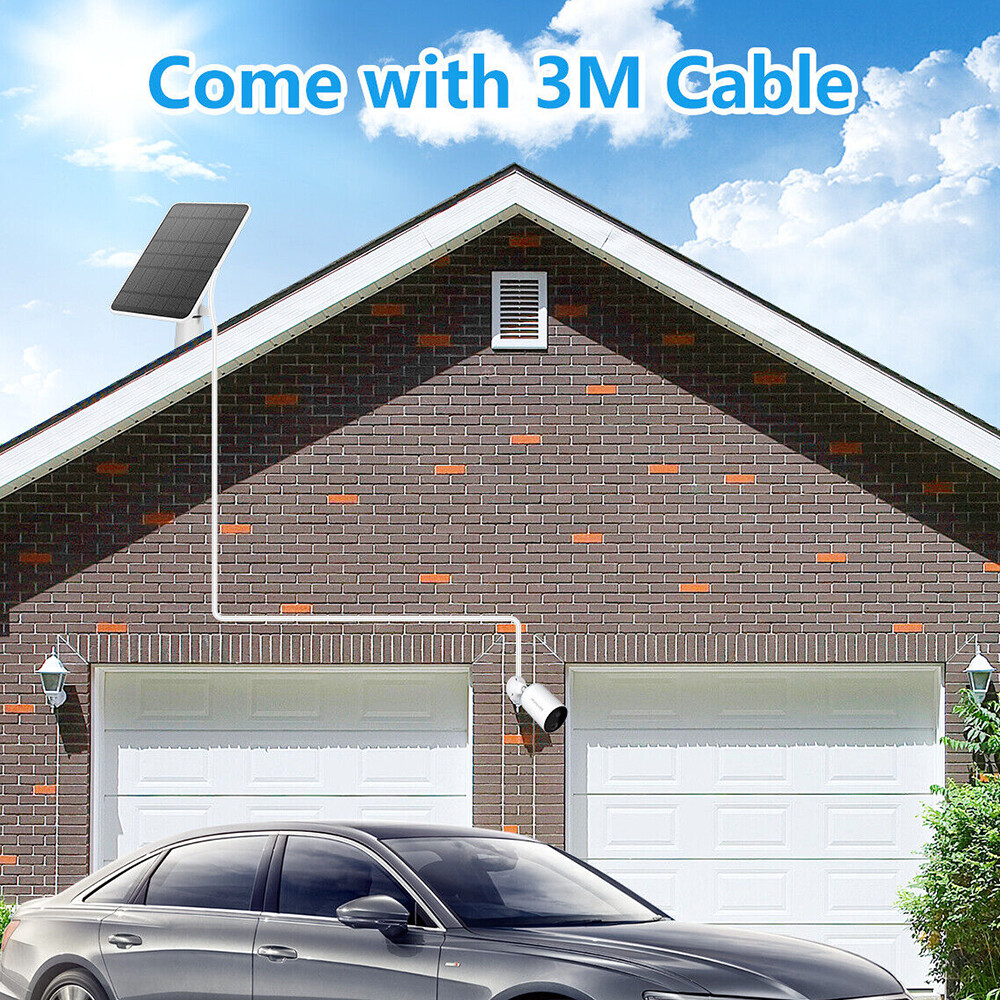 Solar Panels with 9.8ft Power Cable for Eufy Eufycam Cam E/2C/E/2 Pro Wall Mount