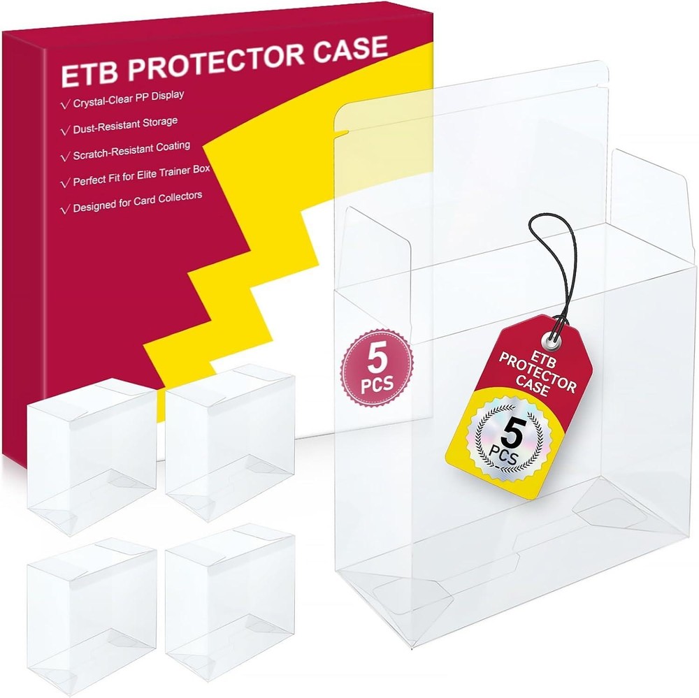 Ã5 Pcsã Pkmn Etb Protector Case, Elite Trainer Box Protector, Etb Box Plasti