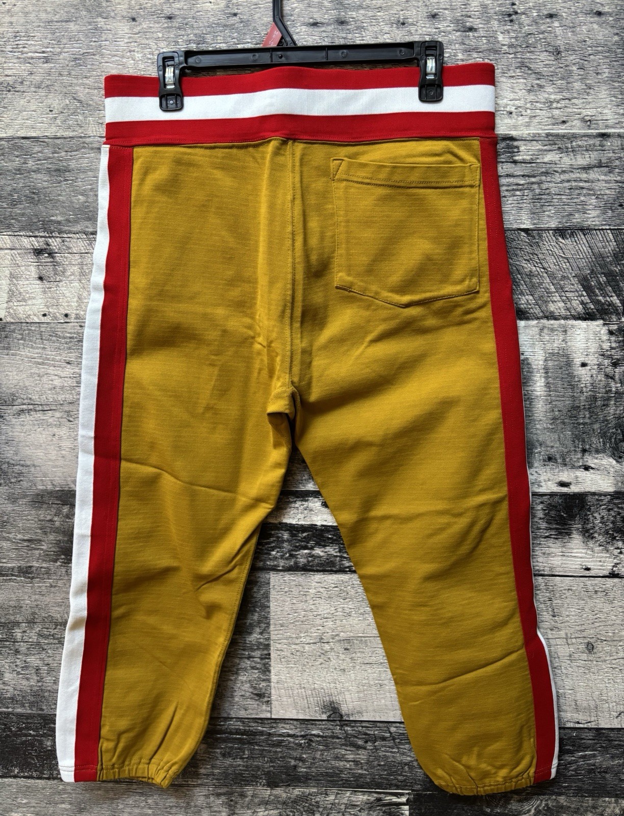 Vintage MacGregor Sand Knit Men’s Baseball Pants Large 70’s Gold Red White USA