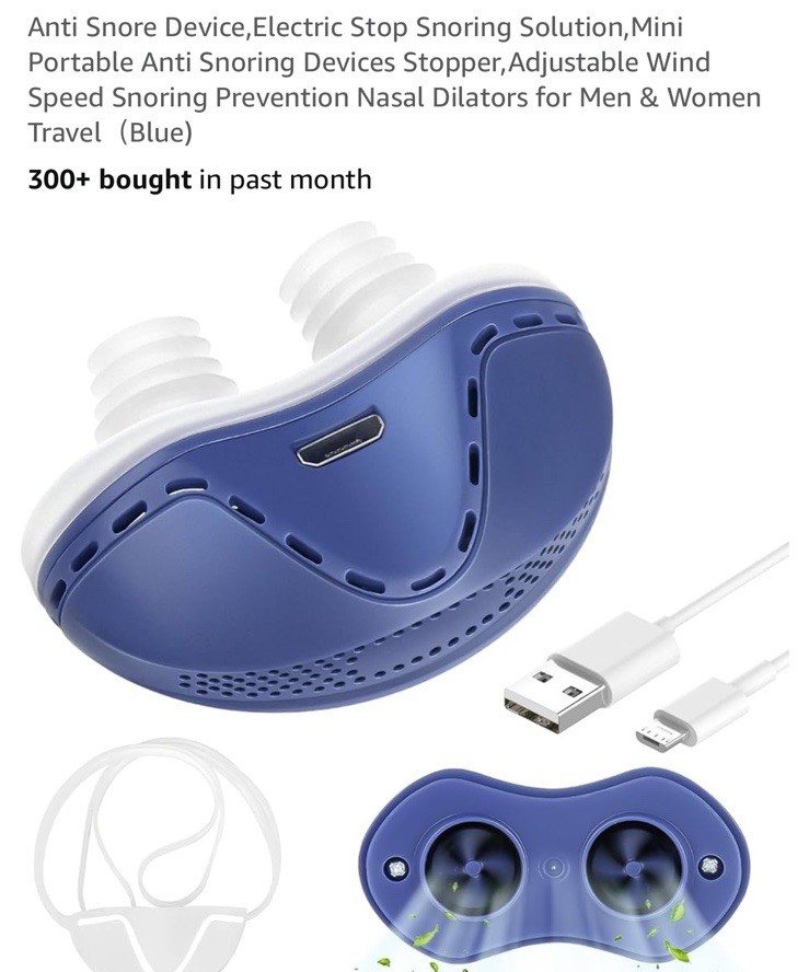 Electric Anti Snore Device Snoring Solution Mini Stop Snoring Device Night Sleep