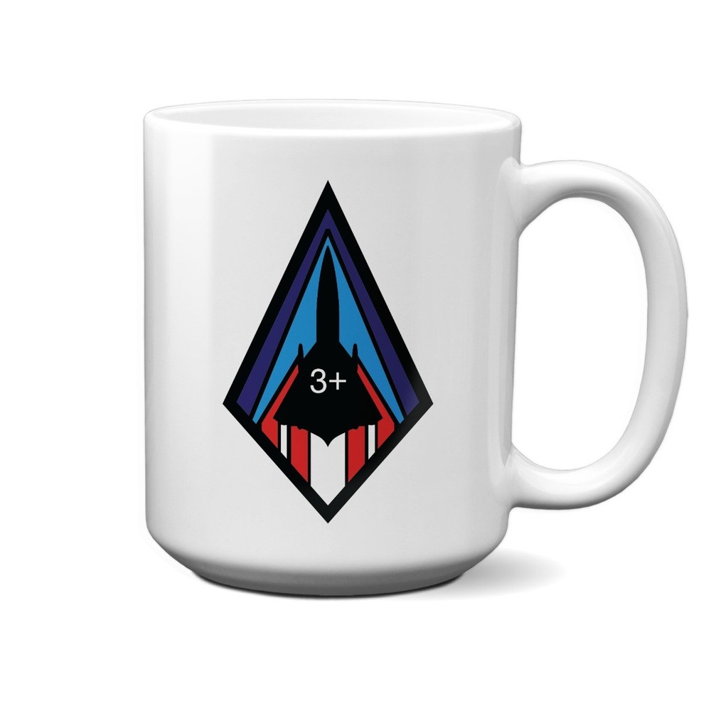 SR-71 Mach 3+ Patch Design 15oz Mug