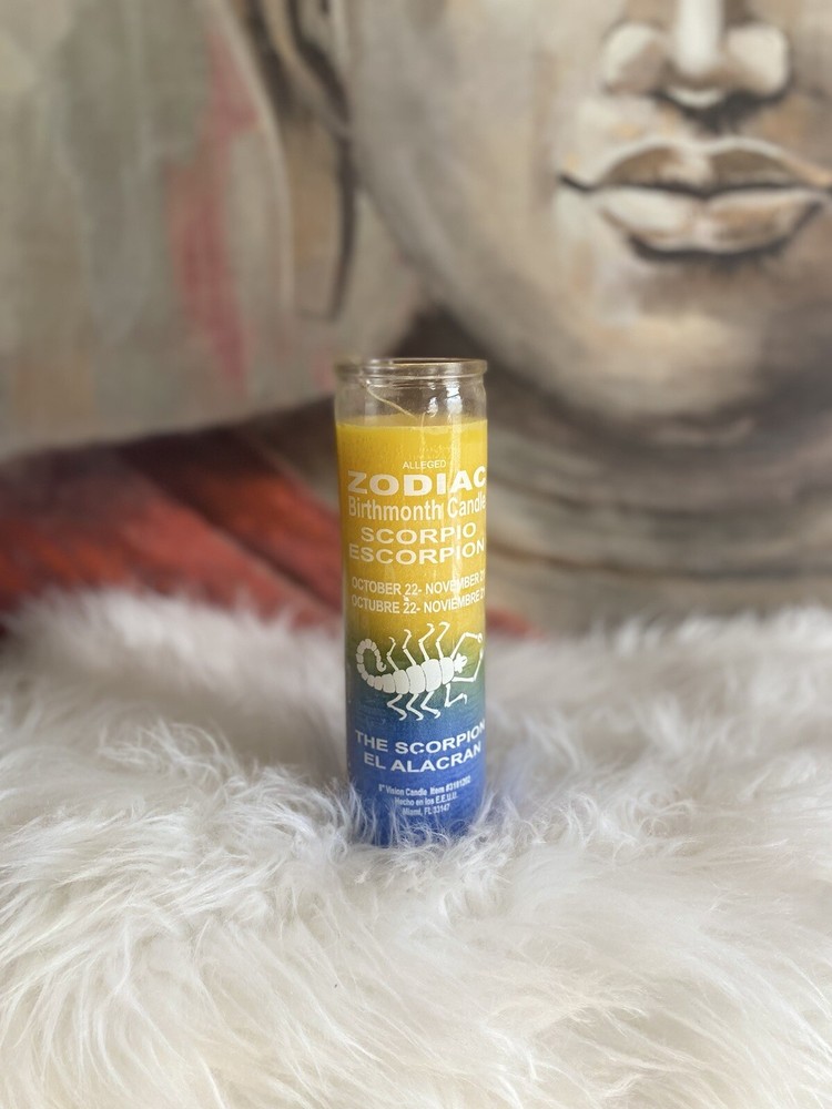 Scorpio zodiac candle