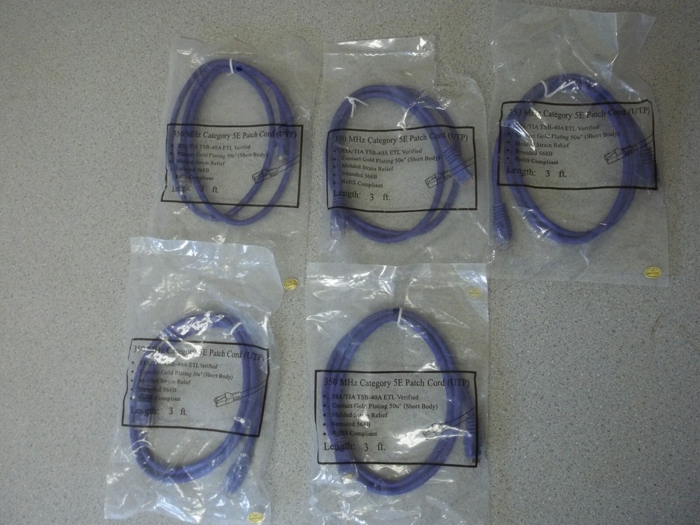 CAT 5E Patch Panel CAT 5E Patch Cords CAT 5E Modular Plugs