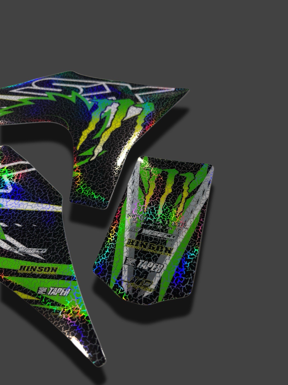 Razor SX500 graphics kit decals THICK AND HIGH GLOSS HOLOGRAPHIC FINISH