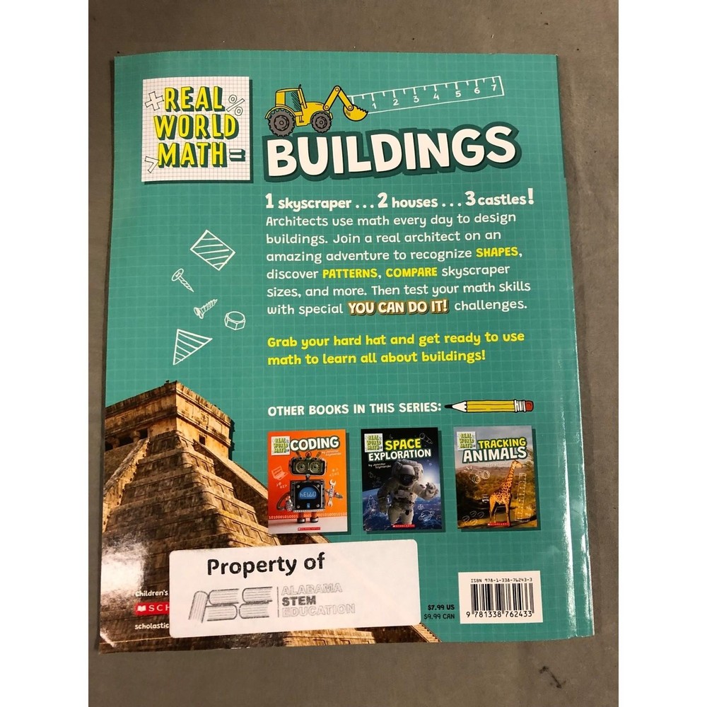 Real World Math Buildings Scholastic Paperback Book STEM Education
