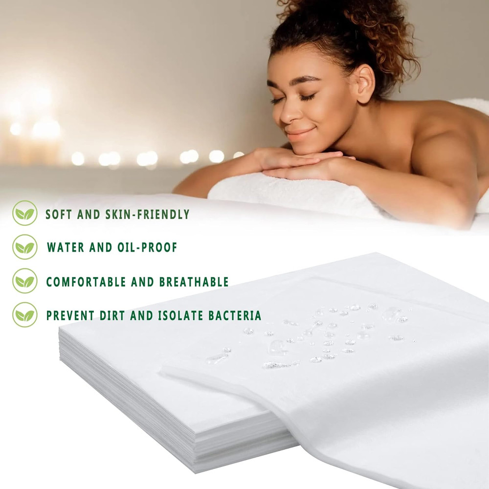 400 Pcs Disposable Bed Sheets for Massage Table 31" X 71" Massage Table Sheet So