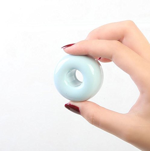 6 Pack Mini Round Ceramic Toothbrush Holder Stand Makeup Tool Holder