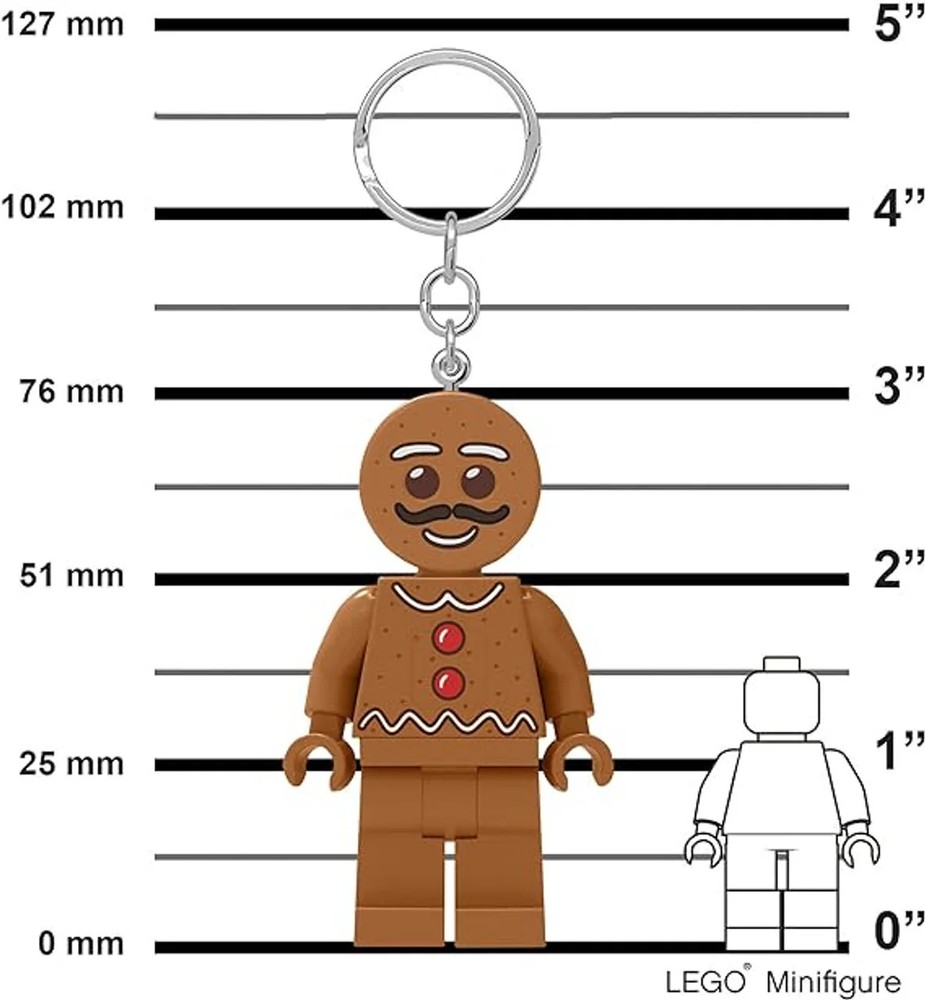 LEGO® Minifigures Keychain Light Gingerbread Man
