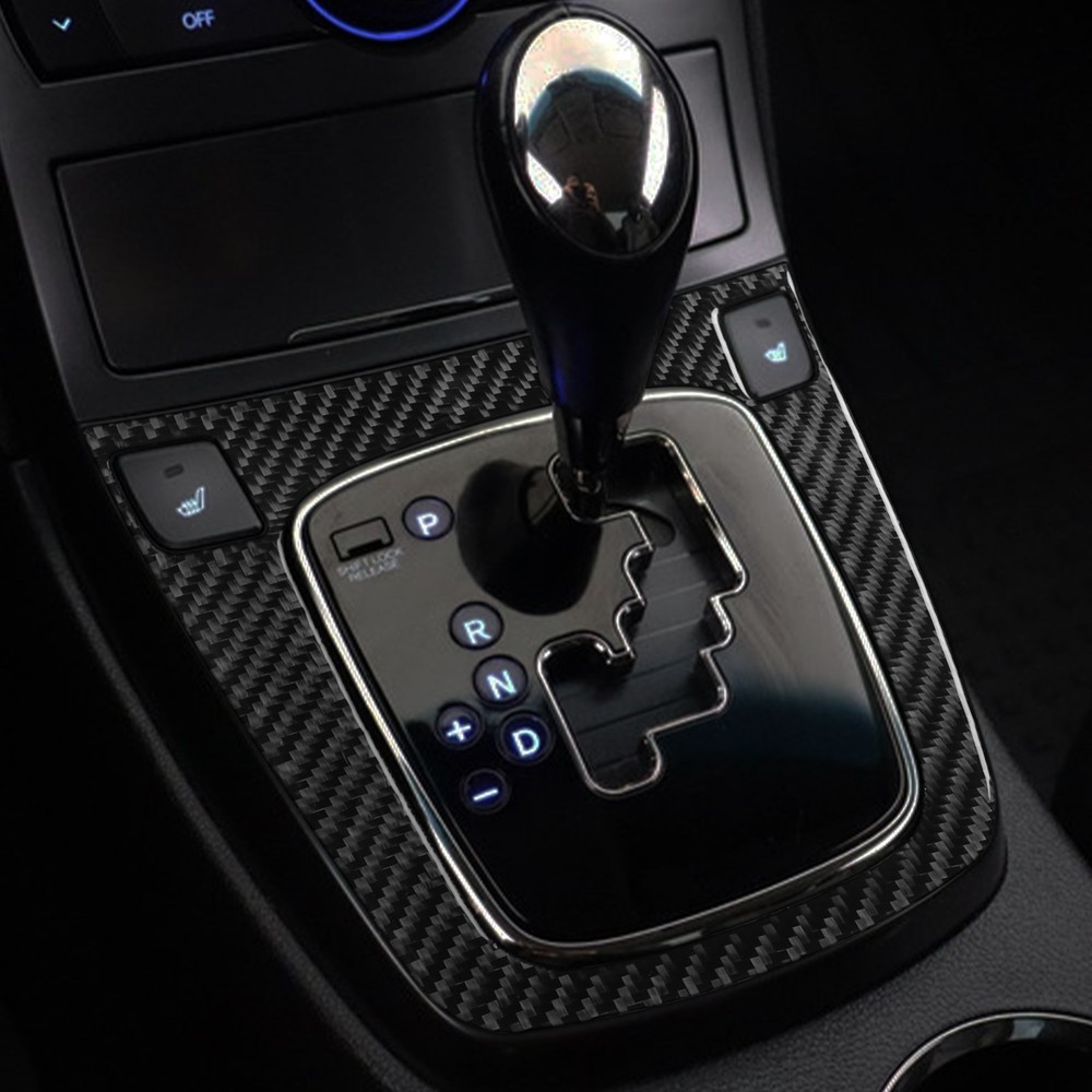 Real Carbon Fiber Console Gear Shift Panel Frame For Hyundai Genesis Coupe 10-12
