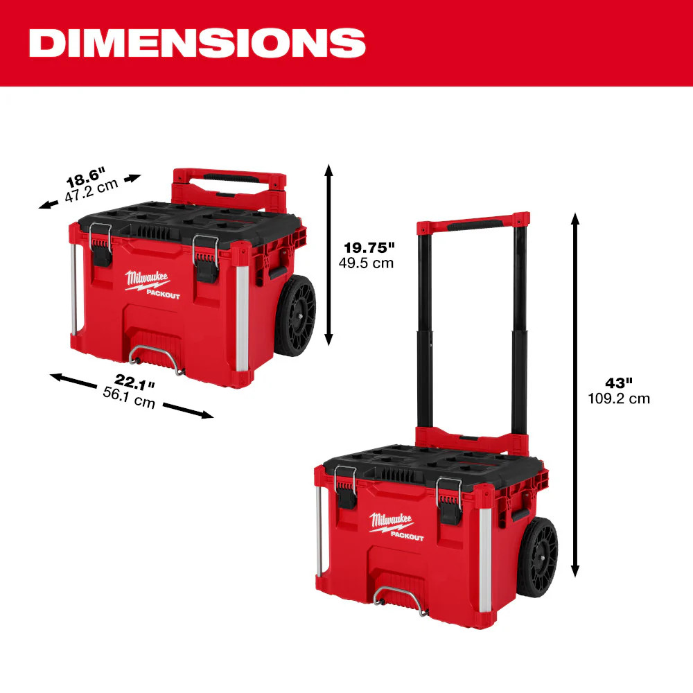 For Milwaukee Tool 48-22-8027 Low-Pro Handle For Packout Rolling Tool Box