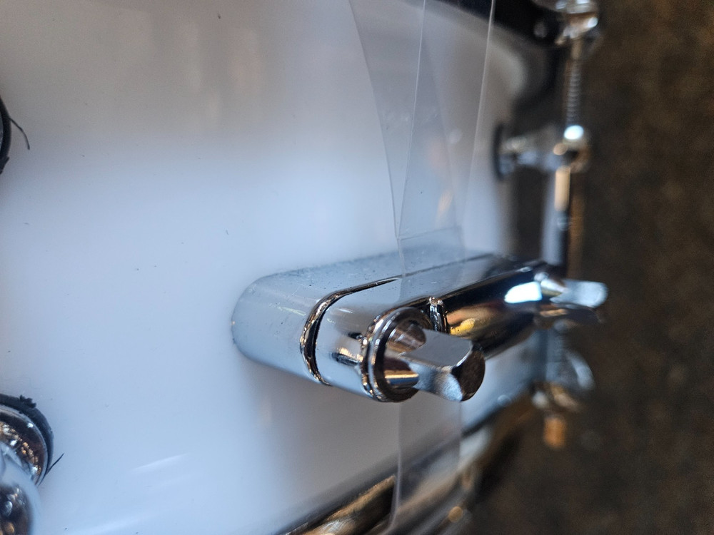 RL Drums White Acrylic 14"x 4" snare drum