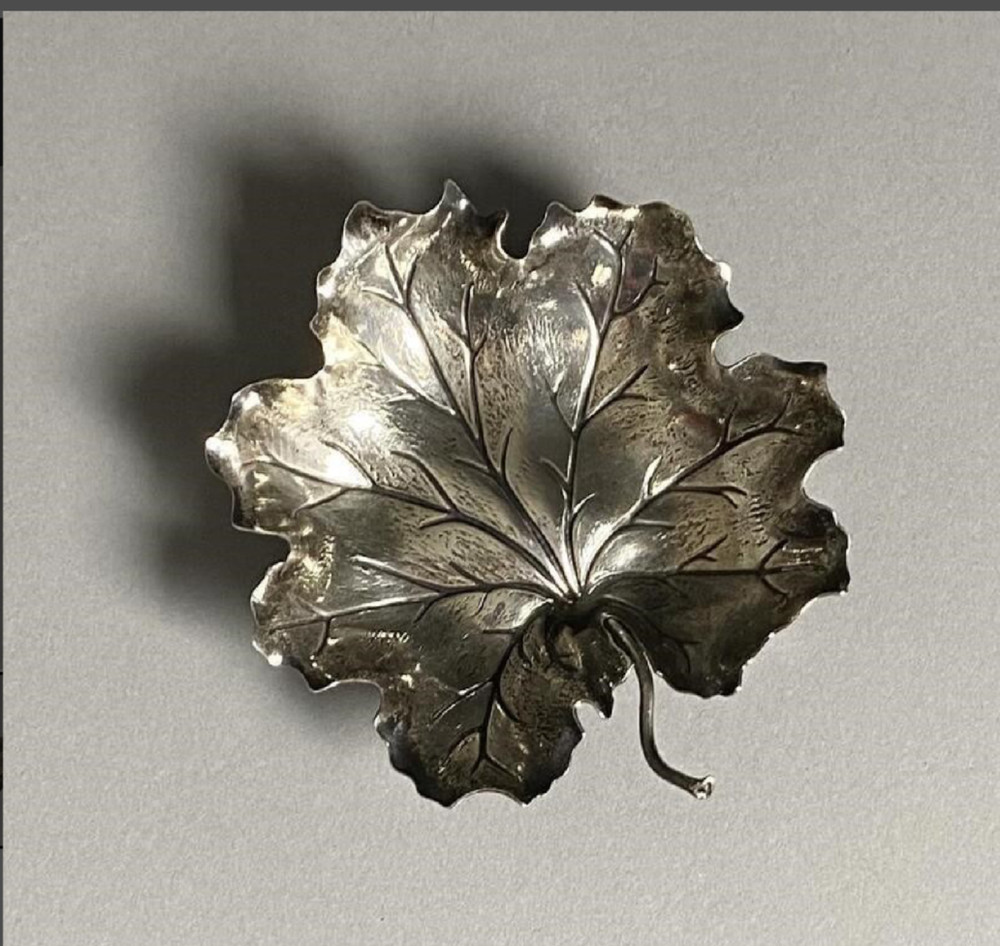 Sterling Silver Buccellati Geranium Leaf Bowl 4.5"
