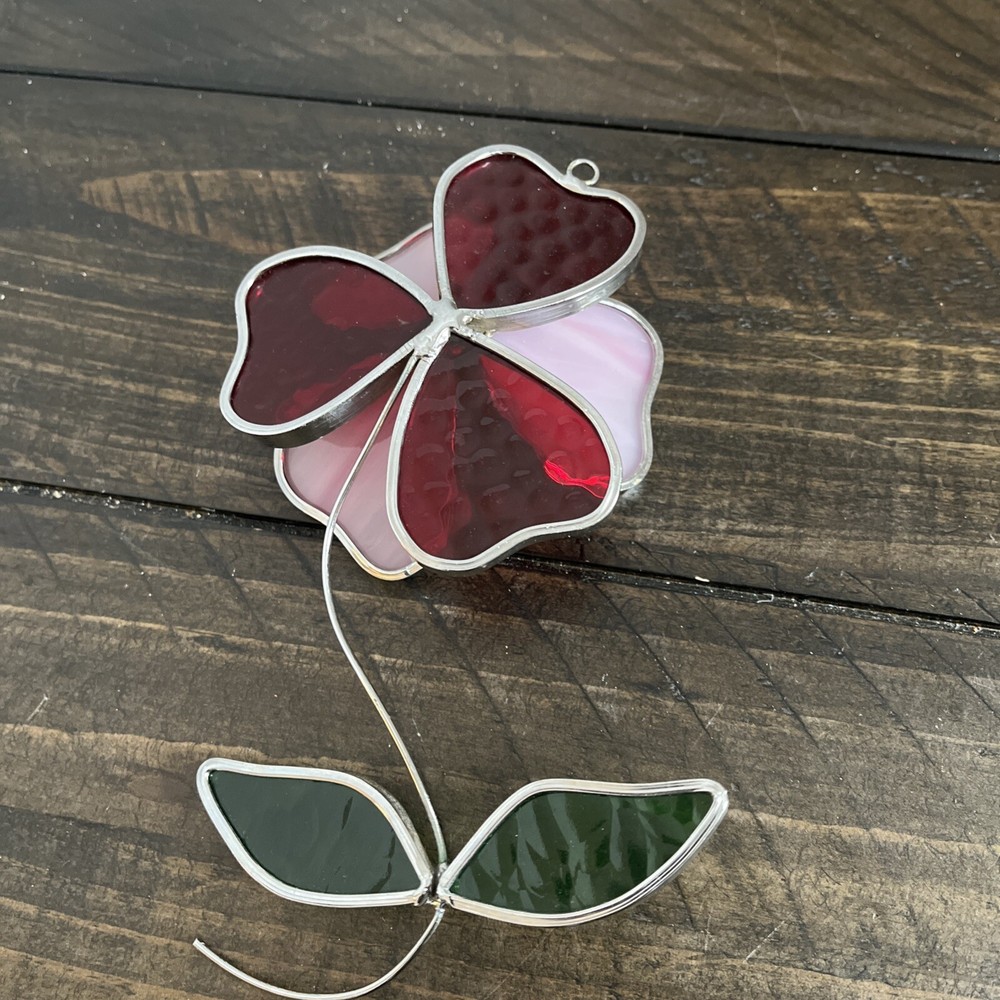 Stained Glass Flower Hanging