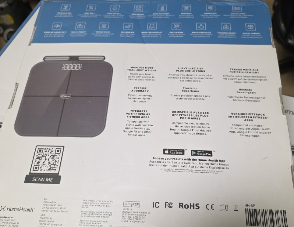 Hume Health THE BODY POD Smart Scale | Body Composition Monitor 08