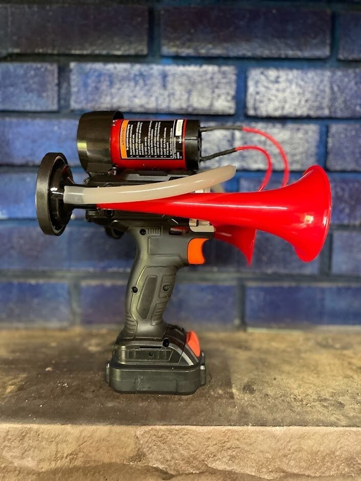 Compressor Driven Air / Train Horn Drill Battery and Charger Included