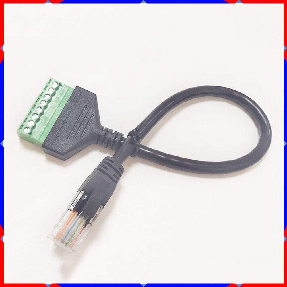 RJ45 revolution terminal 8-core extension Network cable adapter can be fixed