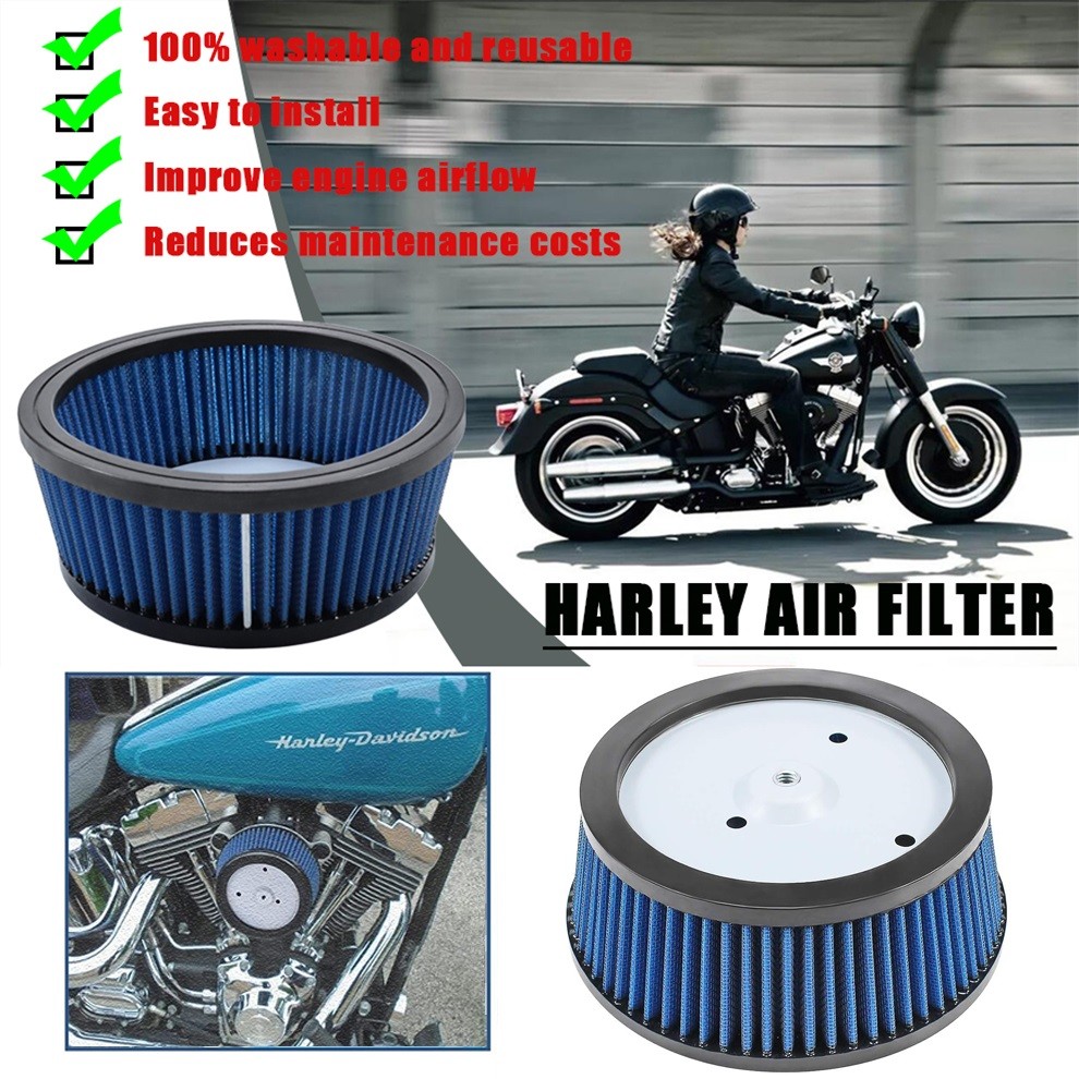 1* Air Cleaner Element Filter For Harley Fatboy Electra Glide Dyna Replacement