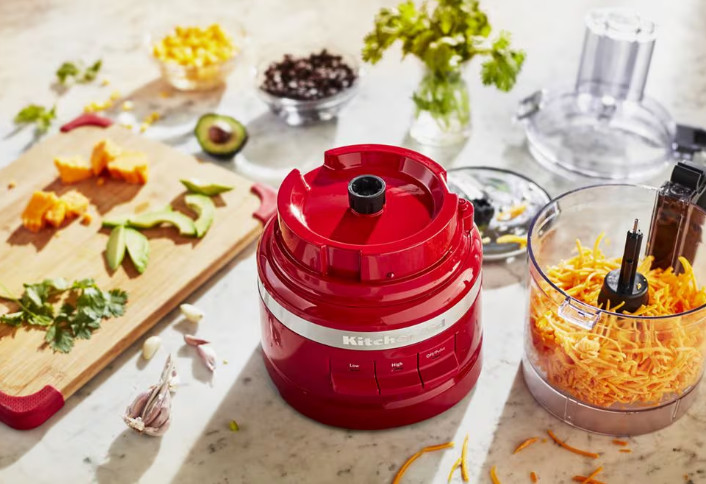 KITCHENAID 7 Cup Food Processor Plus - Empire Red