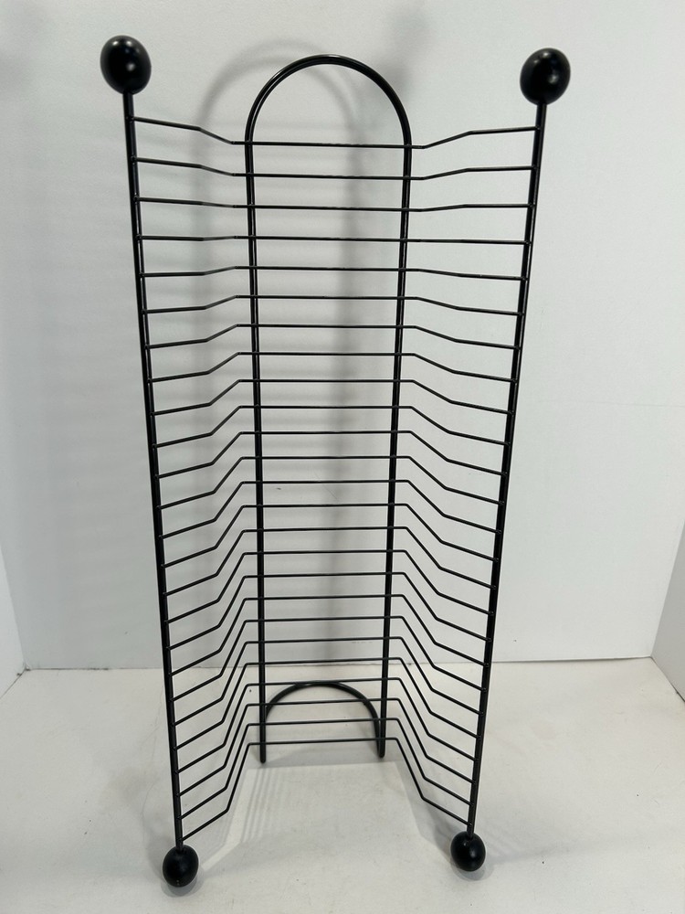 20”, Black Metal 24 DVD Storage Tower