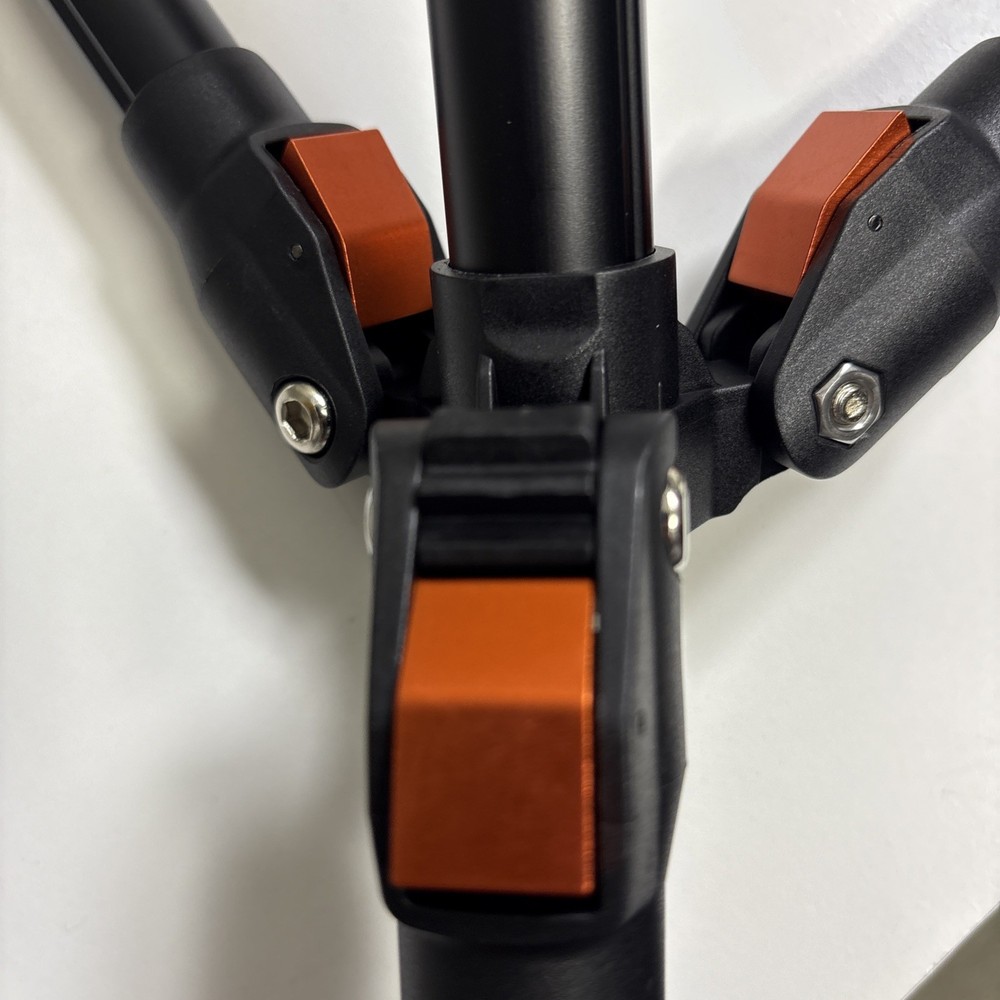 Tablet Floor Tripod Stand Heavy Duty Multiple Angles Adjustable Height Black