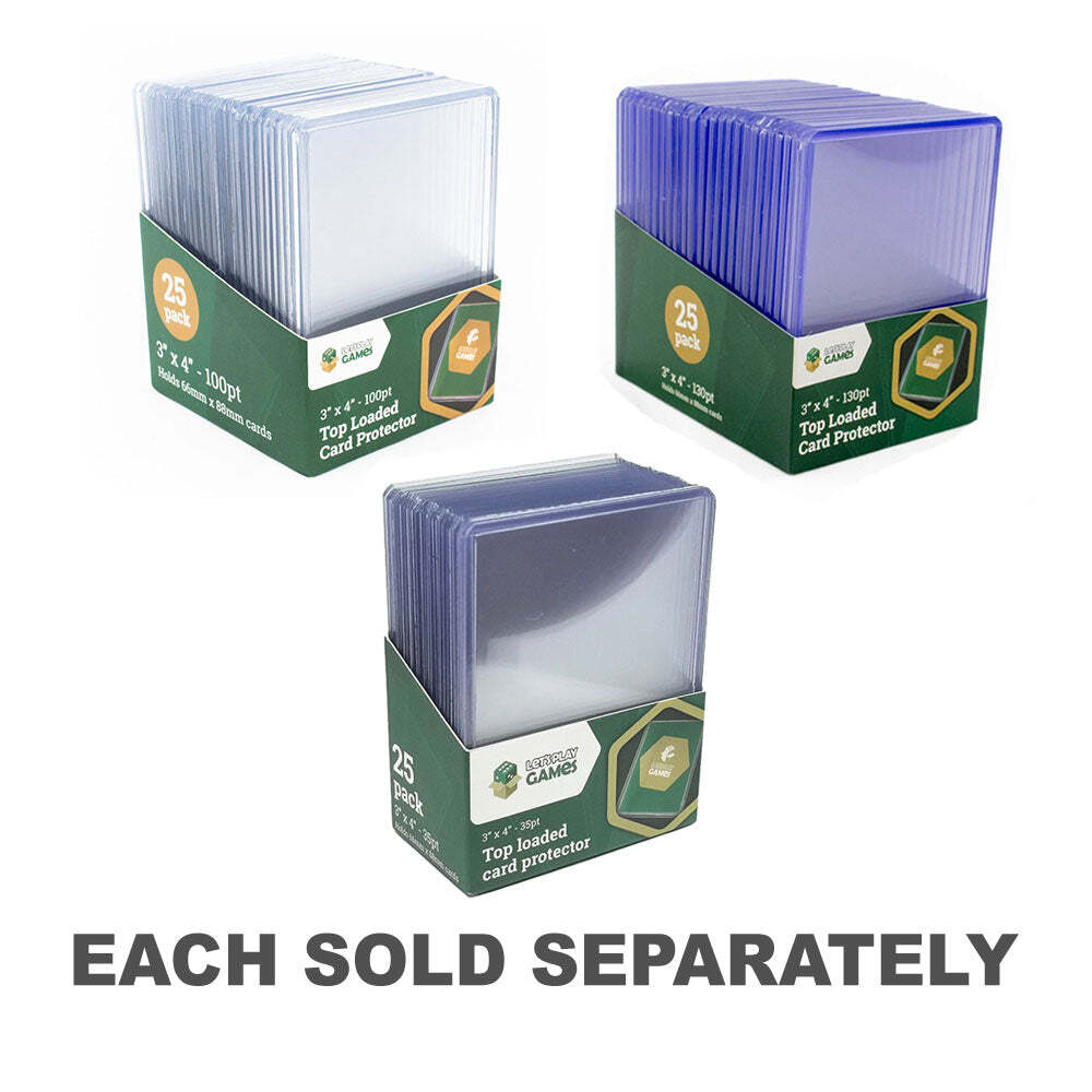LPG Top Loaded Excellent Quality Extra Clear Durable Card Protector 3x4" 25pcs