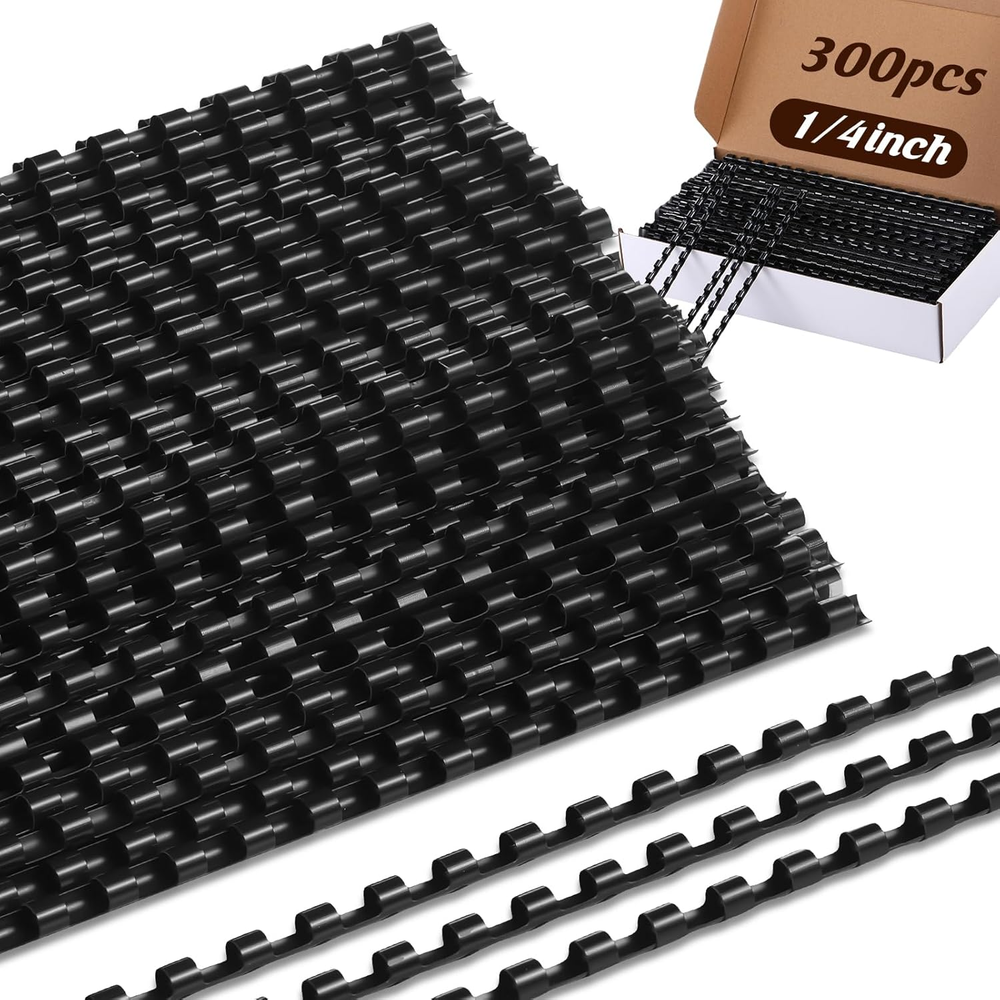 300 Pcs Plastic Binding Combs Bulk Comb Binding Ring 19 Ring Comb Binding Spines