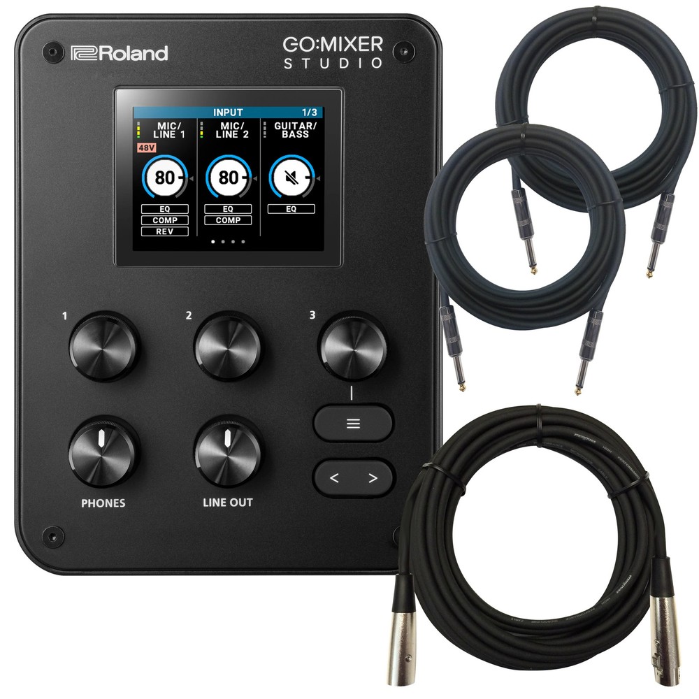 Roland GO:MIXER STUDIO Audio Mixer/Interface CABLE KIT