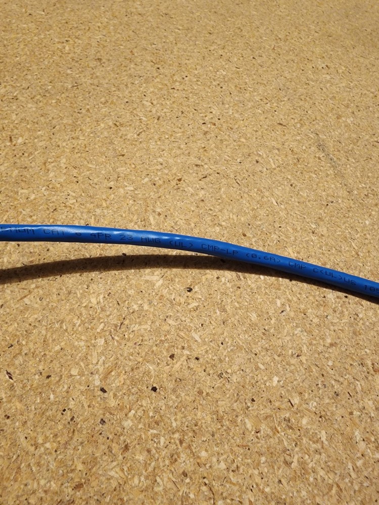 General Cable GenSPEED 6000 Enhanced Cat 6 CMP-LP, Plenum, Blue, 786’ remaining