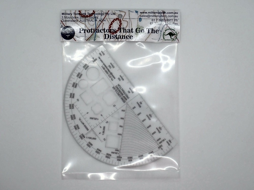 Semi Circular Map Marking Protractor