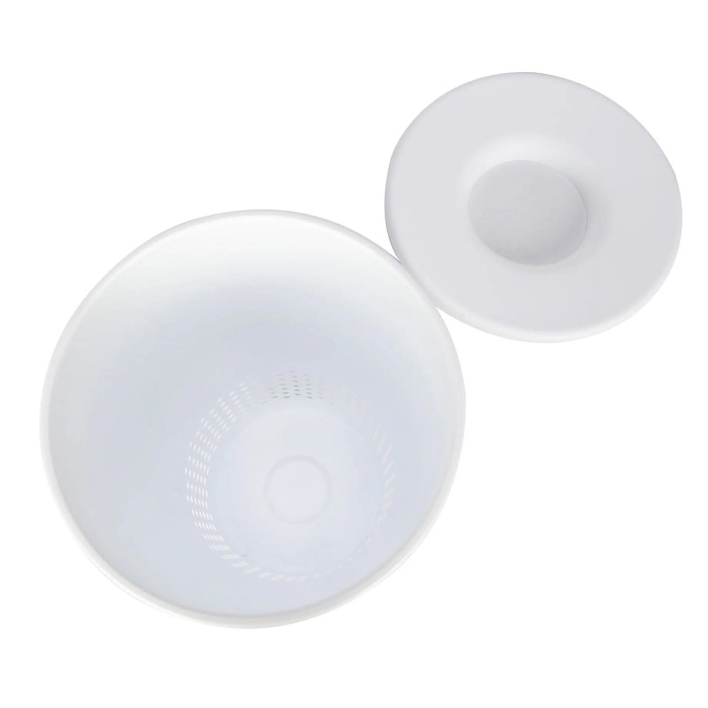 White Round Lidded Hamper, All Ages