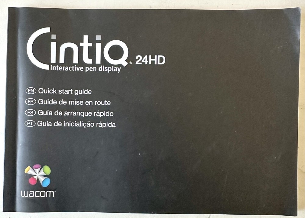 Wacom Cintiq 24HD Interactive Pen Display CD-ROM Software DVD Install CD Bundle