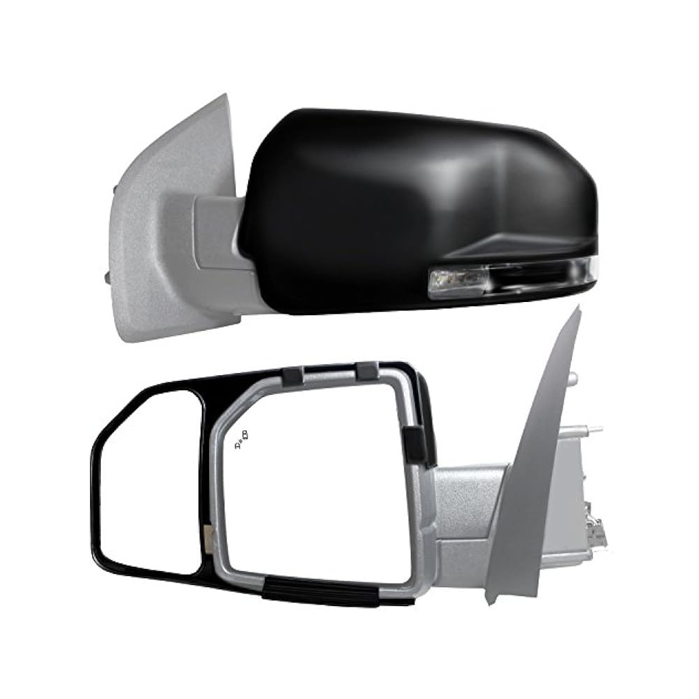 Side Mirror Replacement Pair, 2015,2020; Quick Install, Factory Compatible